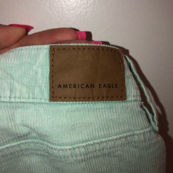 American Eagle Green Corduroy Jeans - Picture 5 of 5